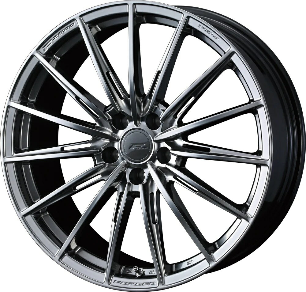 18インチ 5H114.3 8.0J 8J+45 5穴 ウェッズ エフゼロ エフゼットフォー ホイール 1本 ダイヤモンドブラック WEDS F ZERO FZ-5