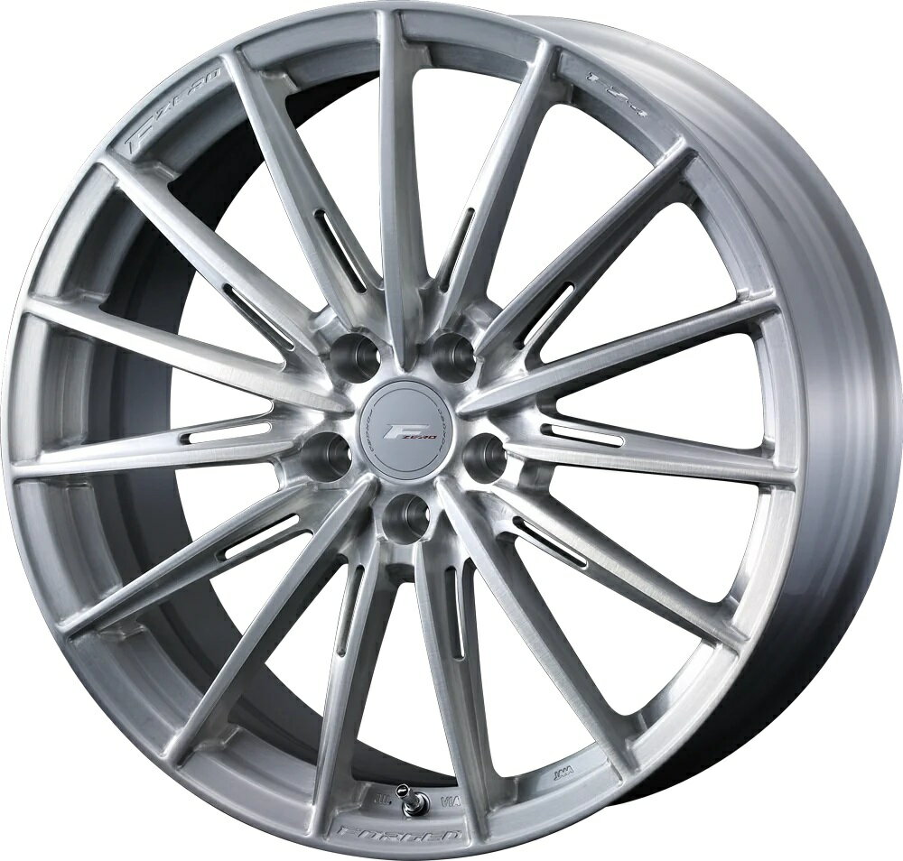 19インチ 5H114.3 8.0J 8J+45 5穴 ウェッズ エフゼロ エフゼットフォー ホイール 4本 ブラッシュド WEDS F ZERO FZ-5