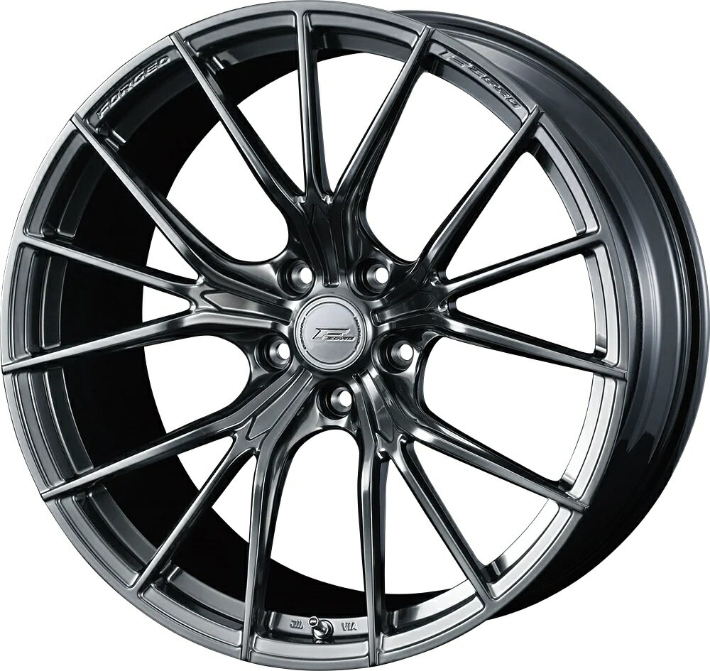 18インチ 5H114.3 8.0J 8J+45 5穴 ウェッズ エフゼロ エフゼットワン ホイール 4本 ダイヤモンドブラック WEDS F ZERO FZ-1