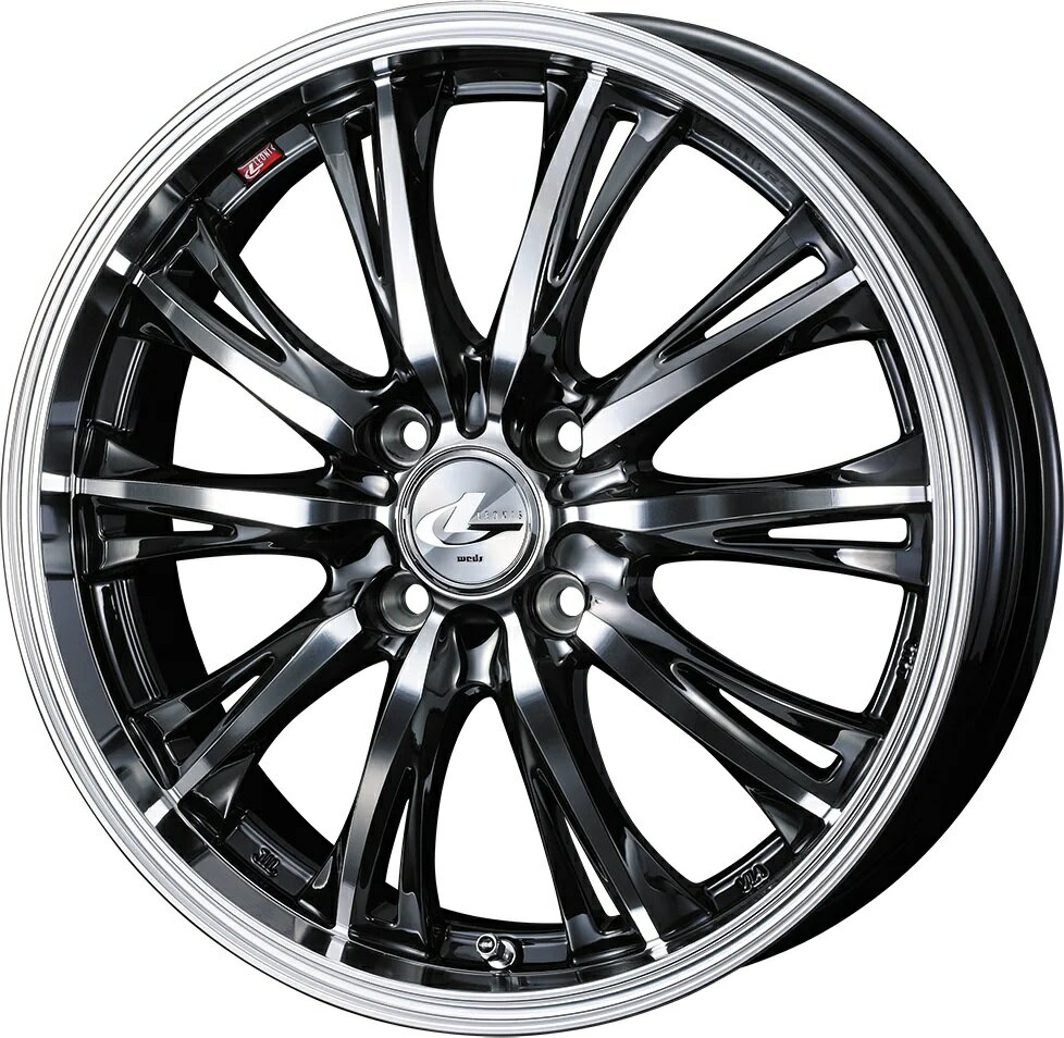 WEDS ウェッズ LEONIS RT ホイール 14インチ 4H100 4.5J+45 1本 4穴 レオニス ブラックメタルコート/ミラーカット BMCMC