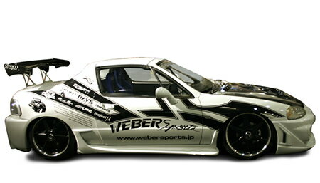 ウェーバースポーツ CR-X 前期後期 DELSOL サイドスカート FRP WEBER SPORTS