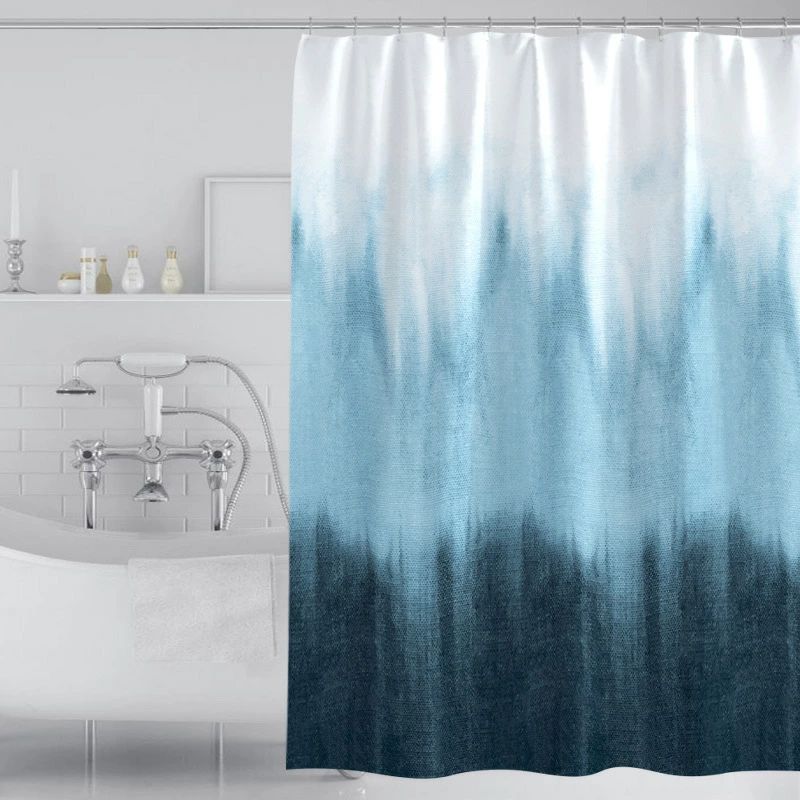 Shower Curtains - シャワーカーテン北欧防カビ透けない送料無料撥水加工速乾シャワーカーテン保温カーテン冷気遮断速乾フック付きお風呂洗面