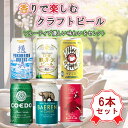 【 クラフトビール 詰め合わせ / 飲み比べ 王道6種 】 地ビール 飲み比べセット クラフトビール 飲み比べ ギフト 缶 セット 飲みやすいビール 6種セット...