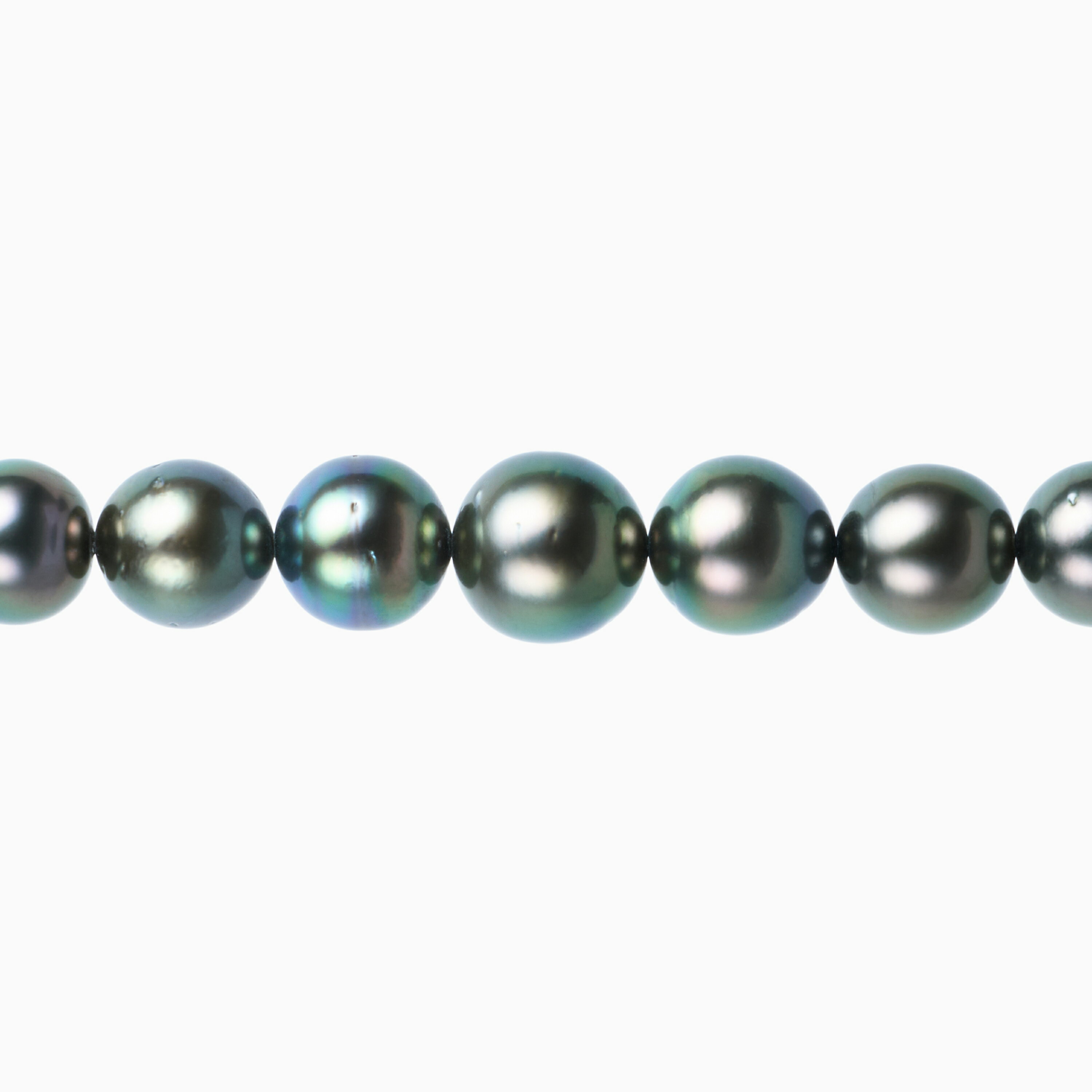 Rakuten - 《真珠大卸からの直販》■テリ評価100点満点・最高評価の光沢を持つ重厚なグリーン系■リキテア産黒蝶真珠ネックレス【送料無料】