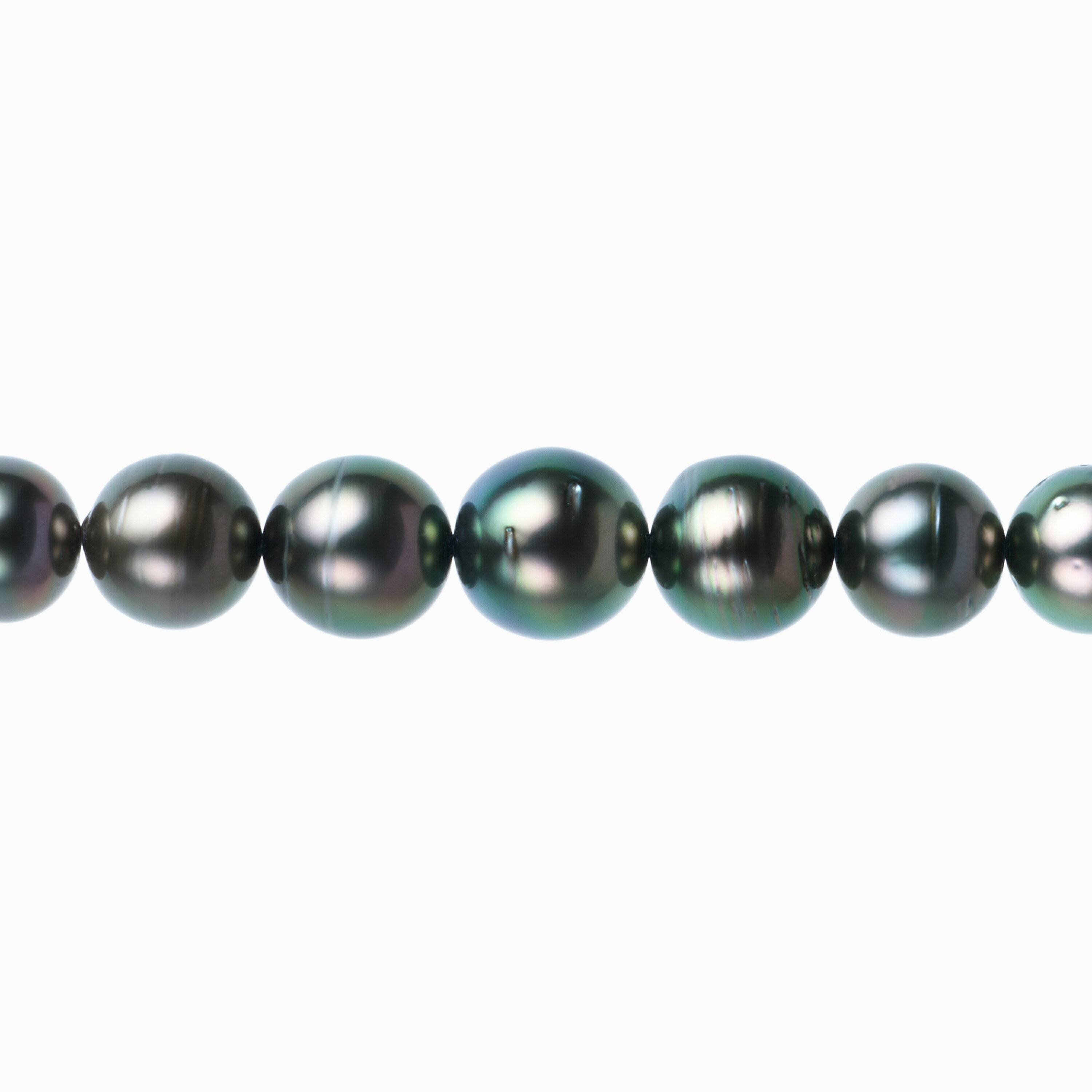 Rakuten - 《真珠大卸からの直販》■テリ評価100点満点・最高評価の光沢を持つ重厚なグリーン系■リキテア産黒蝶真珠ネックレス【送料無料】