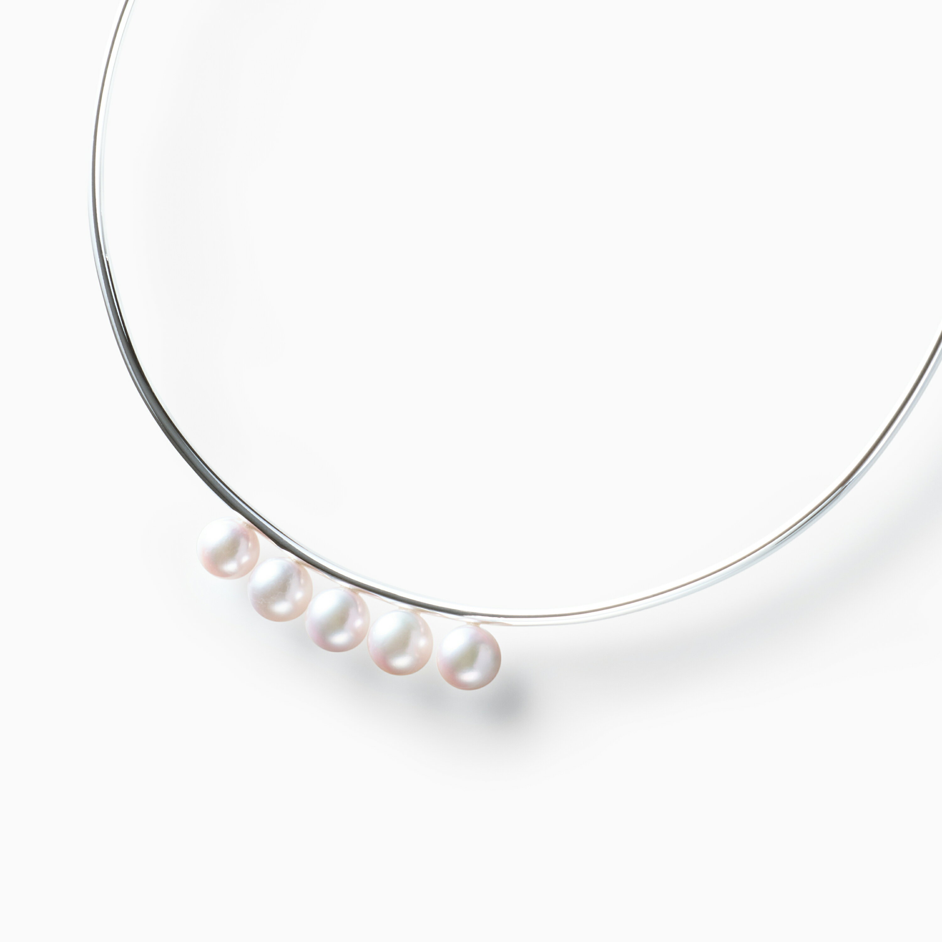 Rakuten - 《真珠大卸からの直販》■セレブカジュアルパールチョーカー■越物アコヤ本真珠7.5mmUP・SV925製[ホワイト系グリーンピンク] 7.5mmUP【送料無料】