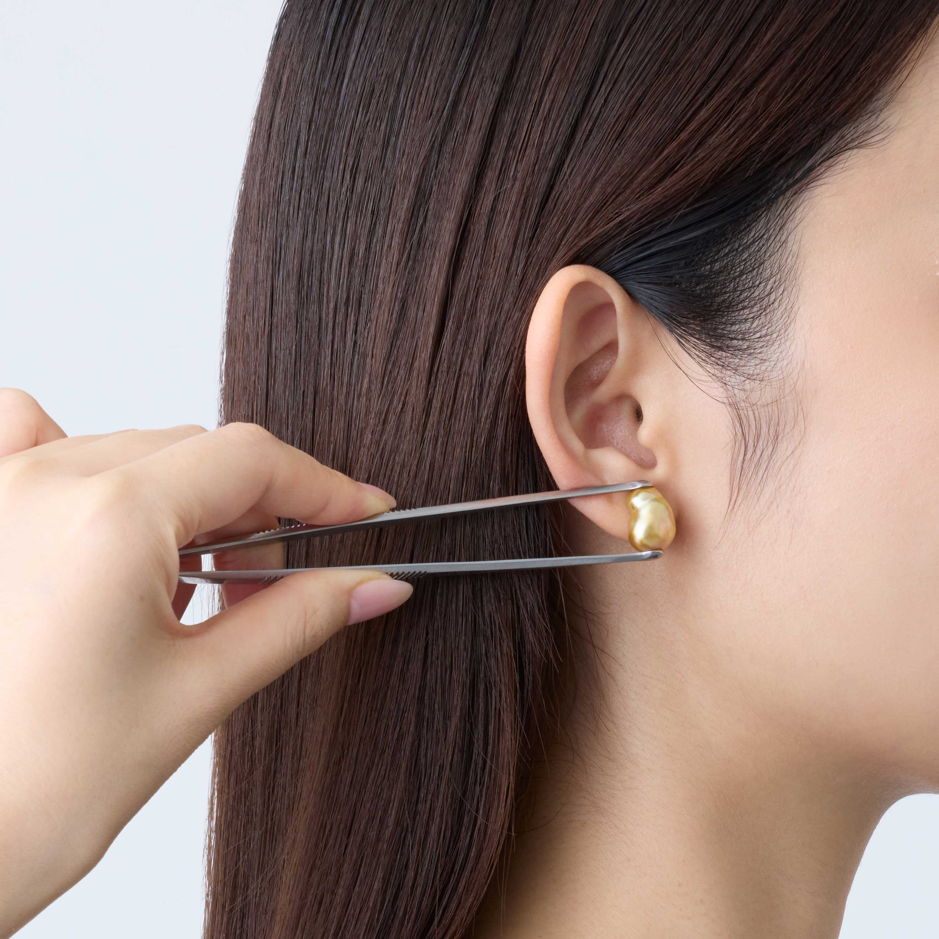 《真珠大卸からの直販》■ テリ評価100点満点・自然の神秘、最高評価の美しさをもつ希少な大珠ケシ10mmUP ■白蝶真珠イヤリング・ピアス用ペア珠[茶金系グリーンピンク] 10mmUP【送料無料】