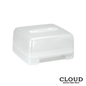 cloud クラウド「ハーフティッシュケース CLD W」ティッシュボックス　ティッシュケース 半透明　シンカテック