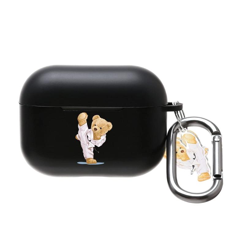 ONLYOU Airpods pro2 用 ケース おしゃれ 韓国 かわいい TPU 柔道 くま クマ bear デザイン エアーポッ..