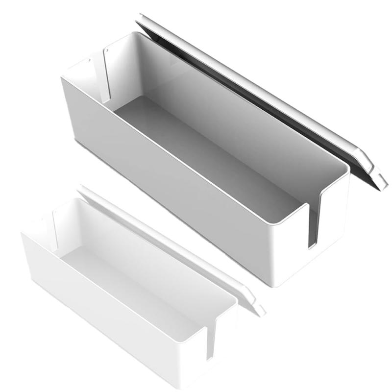 ケーブルボックス 電源タップ 収納 ケース 配線隠し ケーブル 卓上 樹脂製 ケーブル収納ボックス シン..