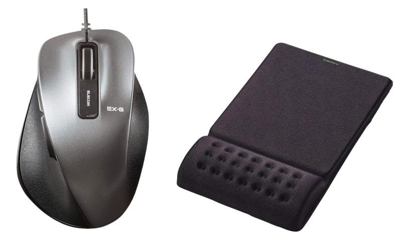 エレコム マウス 有線 Mサイズ 5ボタン(戻る・進むボタン搭載) BlueLED 握りの極みシリーズ