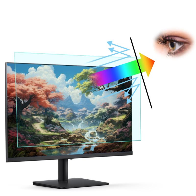 SumNeol ブルーライトカット 保護フィルム 24 16:9/24 16:10/23.8 16:9/22 16:10/21.5 16:9 対応 着脱式 PC液晶保護 アンチグレア 両面使用 反射防止 気泡防止 指紋防止 高透過率 取り外し可能 ブルー