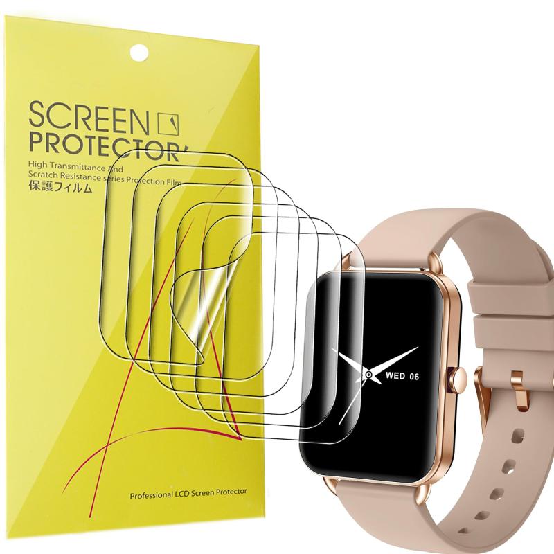 Lamshaw for MONOMAM Primoスマートウォッチ 保護フィルム, [6枚組] 4H硬度 TPU 保護フィルム カバー 液晶フィルム 対応 MONOMAM Primo 1.65インチ スマートウォッチ用