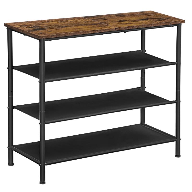 VASAGLE シューズラック 下駄箱 靴 収納 スリム 靴箱 省スペース 靴置き 靴収納 靴収納ラック おしゃれ..