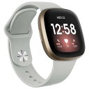 for Fitbit Versa3 / Fitbit Sense バンド 交換ベルト 交換用バンド 柔らかい シリコンバンド スポーツバンド 調節可能