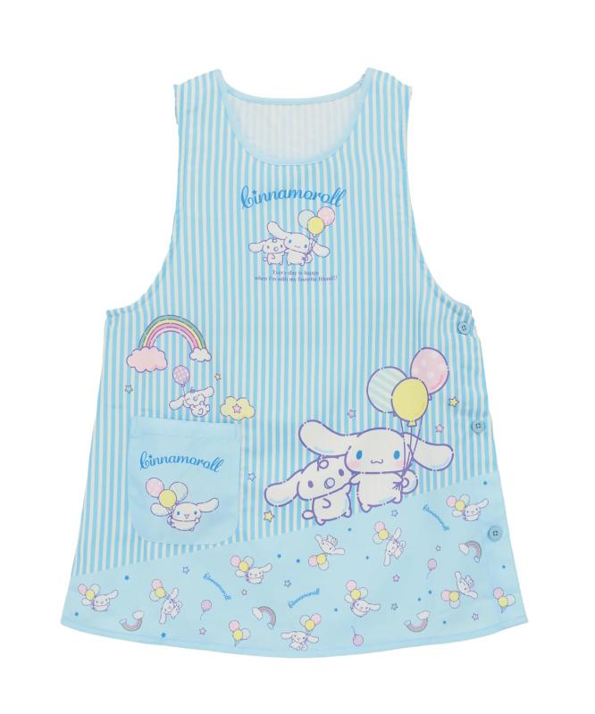 [ニシキ] シナモロール エプロン 保育士 レディース 大人 サイドボタン 速乾 シワになりにくい キャラクターエプロン 25614155