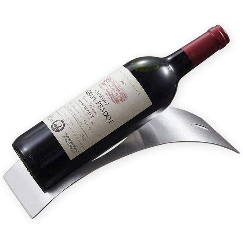 (アウプル) ワインラック ワインホルダー 1本 ディスプレイ インテリア ステンレス製 湾曲 橋形 シンプ..