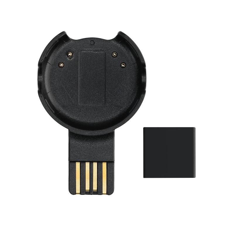 kwmobile 充電ケーブル Polar Verity Sense / OH1対応 USB充電器 - スマートウォッチ スペア チャージャー 黒色