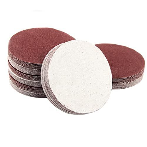 Lanx. サンドペーパー マジック式 100枚セット ディスク サンダー 用 穴なし 選べる 木工用 丸型 サンディングペーパー 紙やすり 研磨