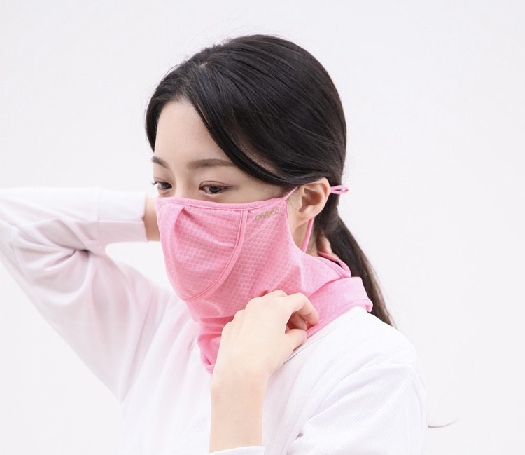 UVカットマスク 韓国直輸入 フェイスカバー ネックガード 軽量 コンパクト【カンシネ食品】
