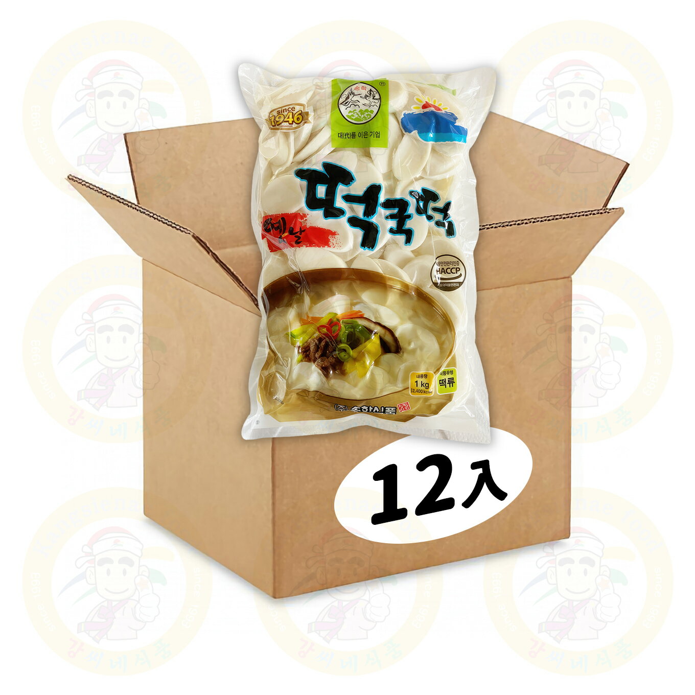 訳アリ！大量購入可能！賞味5/14まで『松鶴（ソンハク）』米トック　1kg（■BOX12入）＜韓国トック・韓国トッポキ＞