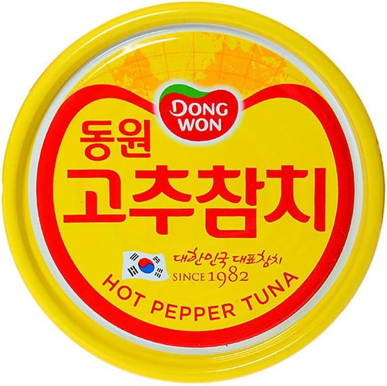 『東遠（ドンウォン）』唐辛子ツナ缶詰　100g　3個＜韓国食品・韓国食材＞Double hot pepper