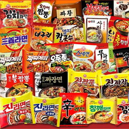 韓国ラーメン　おすすめ20個セット（ランダムで全部違う味）＋　韓国ラーメン皿1個