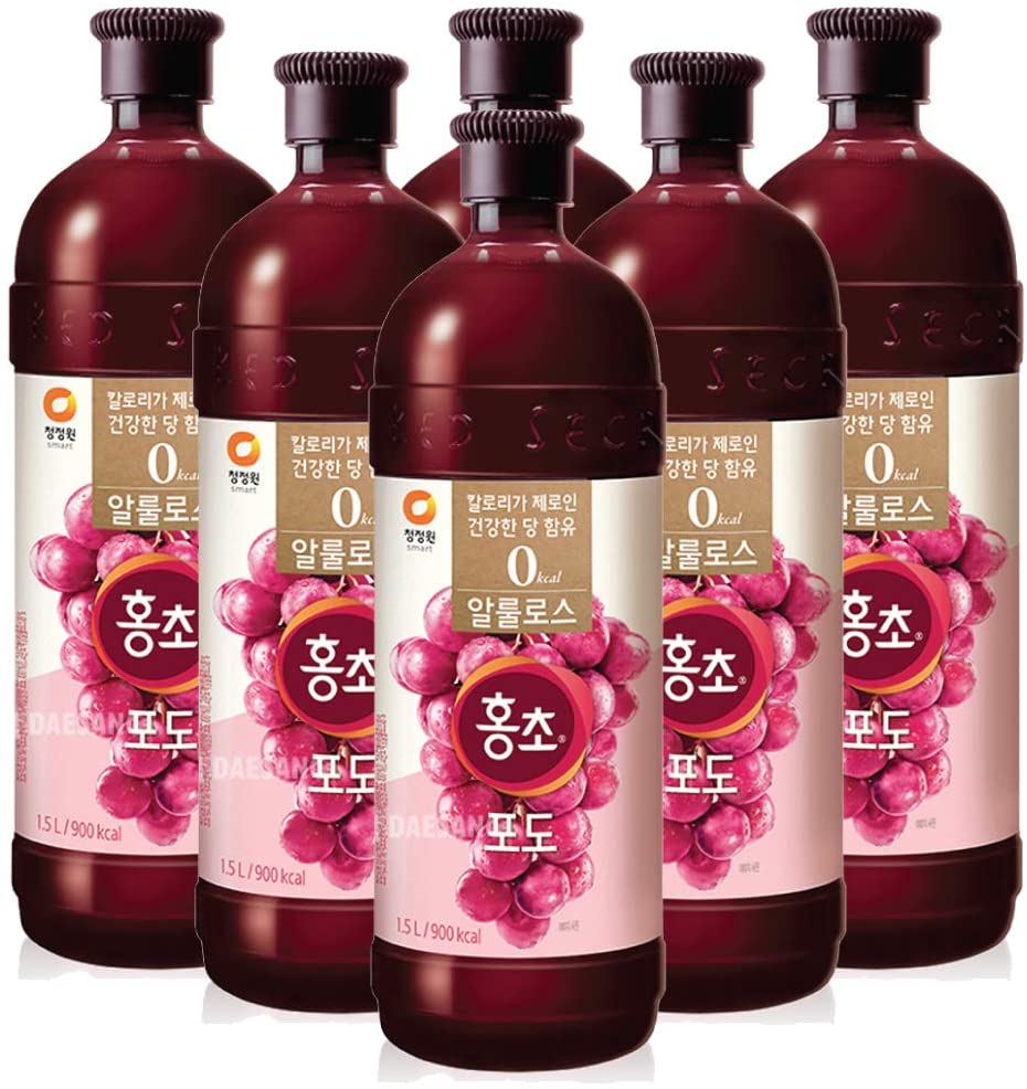 新製品! カロリーハーフ ホンチョ ぶどう 1500ml 6本セット 紅酢 葡萄 1.5L (25ml当たり15kcal)