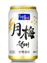 ●ソウル月梅マッコリ350ML×6缶＜韓国どぶろく・送料無料・缶マッコリ・韓国マッコリ＞★賞味期限8/12