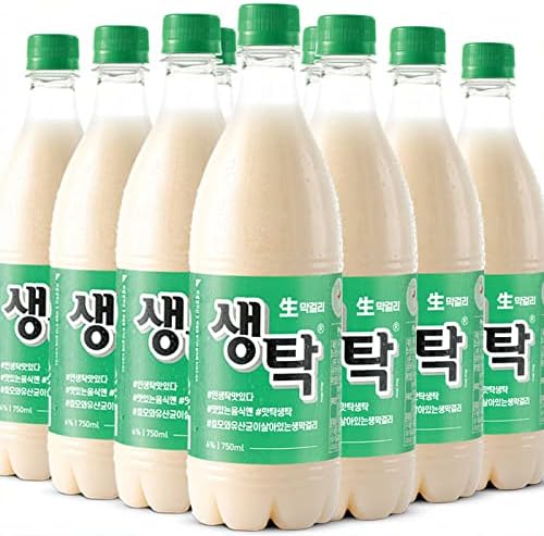 釜山センタクマッコリ750ml×9本　マッコリ　生マッコリ本場釜山のマッコリは炭酸で飲みやすく女性にも優しいマッコリ　【冷蔵発送】