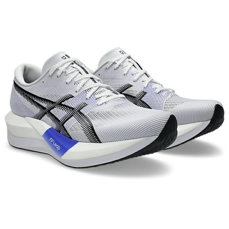 アシックス マジックスピード 5 MAGIC SPEED 5 メンズ ランニングシューズ 1013A183 (100) White/Black スタンダードフィット レーシング トレーニング 駅伝 ロードレース マラソン カーボンプレート入りシューズ