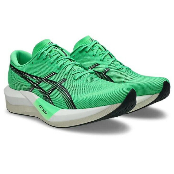 アシックス マジックスピード 5 MAGIC SPEED 5 メンズ ランニングシューズ 1013A183 (300) Vital Green/Carrier Grey スタンダードフィット レーシング トレーニング 駅伝 ロードレース マラソン カーボンプレート入りシューズ