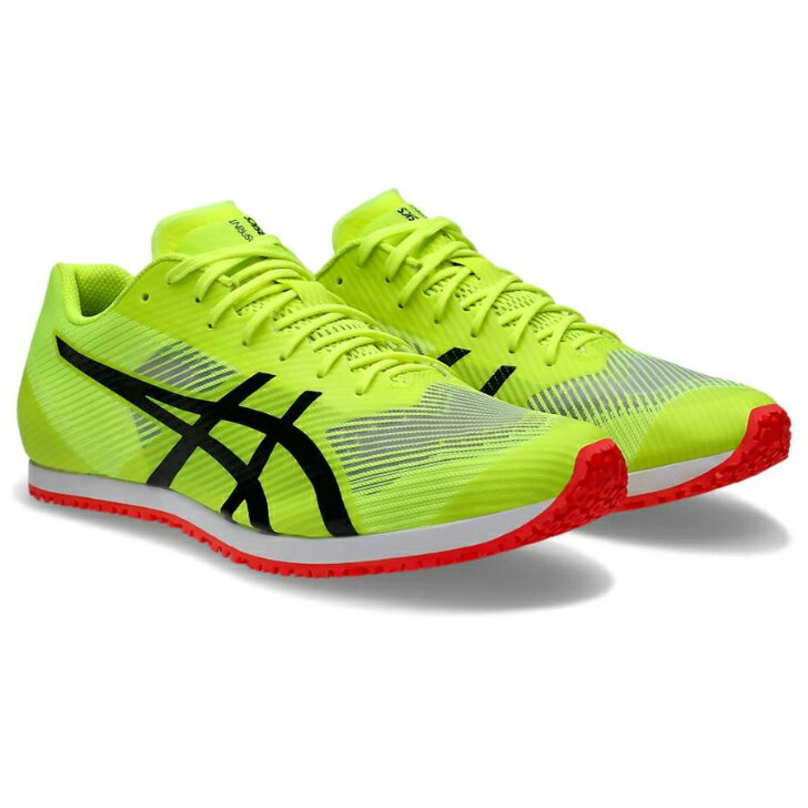アシックス ウインドスプリント 3 WINDSPRINT 3 メンズ ランニングシューズ 1093A208(750) SAFETY YELLOW/BLACK スタンダードフィット 陸上競技 スプリントトレーニング 短距離 トレーニング用 部活 薄底 世界陸連新ルール対応