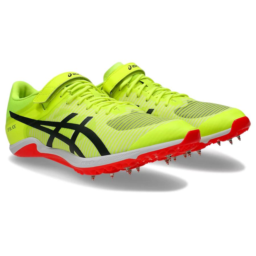 アシックス SP ブレード 10 SP BLADE 10 ユニセックス 男女兼用 陸上スパイク 1093A240-750 Safety Yellow/Black スタンダードフィット 短距離用 100m～400m/ ハードル 陸上競技 オールウェザートラック専用