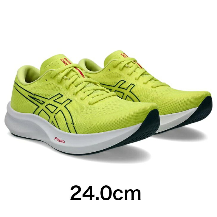 アシックス エヴォライドスピード 3 EvoRide Speed 3 レディース ランニングシューズ 1012B763(750) Citron/Tranquil Teal 24.0cm スタンダードフィット ジョギング ファンラン 部活 アップシューズ トレーニング 軽量 程よいクッション クッション性と前への推進力を兼ね備えた軽量モデル！ 商品情報■品番：1012B763■品名：EvoRide Speed 3■カラー：(750) Citron/Tranquil Teal■生産国：インドネシア■幅/ラスト：STANDARD■素材：アッパー素材 合成繊維アウター素材 ゴム底インナーソール素材 合成樹脂(EVA)/取り替え式■対象タイプ：　ニュートラル■靴底の最大の厚さ：約33.5 mmこちらの商品はMEN'Sモデルと同じラストを使用しております。クッション性と前への推進力を兼ね備えた軽量モデル。ミッドソール素材のFF BLAST PLUSは、軽量で優れたクッション性と安定性を発揮します。また、3D SPACE CONSTRUCTIONを搭載し、着地時の適度なクッション性を追求しました。カーボンプレートを搭載しておらず、軽量かつ自分の足で進める感覚のあるシューズです。レースではもちろん、日々のトレーニング用シューズとしてもおすすめです。※お使いのモニターの発色により実際の商品カラーと異なる場合があります。※ネットショップの在庫は実店舗と共有しております。店頭在庫完売の場合はただちにネットショップの在庫を消し込みしておりますが、手作業のため、ご注文のタイミングによりご注文をキャンセルさせていただく場合もございます。誠に恐れ入りますが、あらかじめご了承お願いいたします。 5