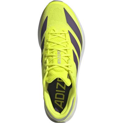 シノスポ楽天市場店のアディダス アディゼロ SL 2 /ADIZERO SL 2 メンズ ランニングシューズ JQ3128 Solar Yellow / Aurora Plum / Powder Plum レギュラーフィット ランニング ジョギング レーシングトレーニング マラソン 駅伝 陸上競技 部活 アップシューズ 耐久性 快適性｜アングル3