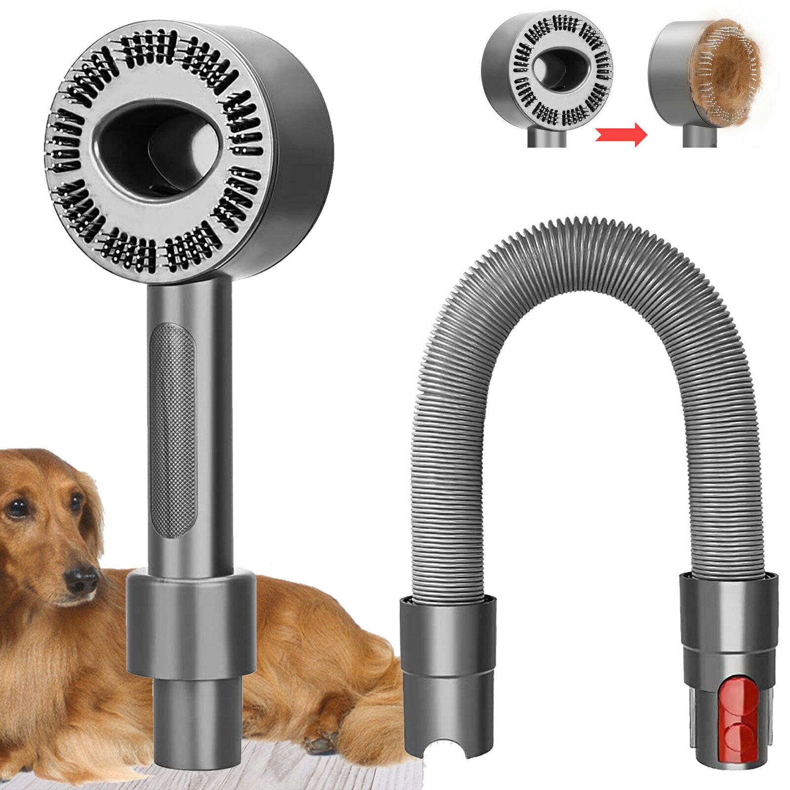 【配送無料】ダイソン 掃除機 グルーミング Dyson Groom ペット用ブラシ 長毛&短毛の動物用 ダイソン V7 V8 V10 V11などシリーズ対応専用...