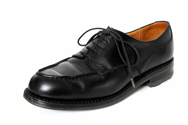 【中古】J.M.WESTON ジェイエムウェストン 641 ゴルフ Uチップ レザーシューズ 7C BLACK/● メンズ 【ベクトル 古着】 160318のサムネイル