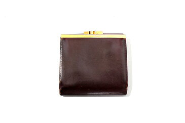 Cartier カルティエ 本革 カーフレザー 三つ折り 財布 がま口 サイフ ウォレット ボルドー/◆☆ レディース 【中古】【ベクトル 古着】 180720 ベクトル 新都リユース