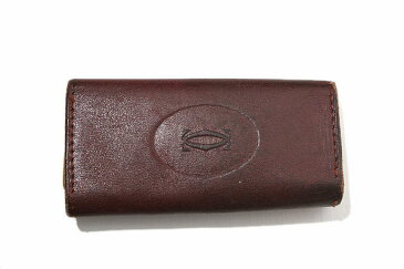 Cartier カルティエ 本革 カーフレザー 4連 キーケース ボルドー/◆☆ レディース 【中古】【ベクトル 古着】 180904 ベクトル 新都リユース