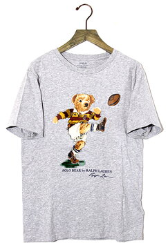 【中古】POLO RALPH LAUREN ポロラルフローレン Polo Bear SS T-shirts クマ プリント 半袖Tシャツ L Gray グレー /◆ メンズ レディース 【ベクトル 古着】 200414 ベクトル　新都リユース