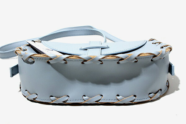 中古 美品 Marco Bianchini ベクトル マルコビアンチーニ バッグ ラウンドショルダー付き ポシェット バッグ 古着 ライトブルー レディース ベクトル 古着 05 ベクトル 新都リユース ベクトル 新都リユース 中古 美品 Marco Bianchini マルコビアンチーニ