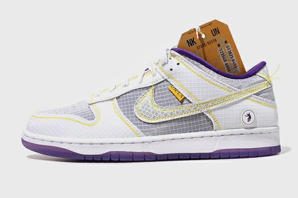 【中古】28cm 未使用品 UNION × NIKE ユニオン ナイキ DUNK LOW Passport Pack 'Court Purple' ダンク ロウ US10 DJ9649-500/● メンズ 【ベクトル 古着】 220410