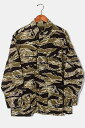 S 未使用品 2021AW WACKO MARIA ワコマリア TIGERCAMO FATIGUE JACKET ( TYPE-1 ) タイガーカモ ファティーグジャケット OLIVE オリーブ 21FWE-WMO-ML03 /■In2 メンズ  220807