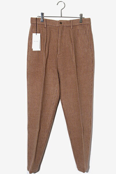 š̤ WELLDER  Two Tuck Tapered Trousers 2å ơѡ  ȥ饦 3 BEIGE/PURPLE ١ ѡץ WM19FPT01 /  ڥ٥ȥ  231010