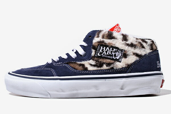 【中古】27cm 未使用品 SUPREME × VANS シュプリーム バンズ Leopard Half Cab 039 92 039 Navy 039 レオパード ハーフキャブ US9 VN0A5KYANVY /●