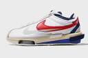 27cm 未使用品 sacai × NIKE サカイ ナイキ ZOOM CORTEZ 'White and University Red' ズームコルテッツ ホワイト アンド ユニバーシティレッド US9 DQ0581-100 /● メンズ  240305