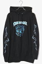 【中古】M 未使用品 2023AW CHALLENGER チャレンジャー THUNDER WOLF HOODIE プリント フーディー プルオーバーパーカー BLACK ブラック CLG-SW023-007 /■In2 メンズ 【ベクトル 古着】 240324