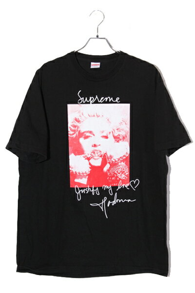 【中古】18AW Supreme シュプリーム SIZE:L Madonna Tee マドンナ Tシャツ Black ブラック /● メンズ 【ベクトル 古着】 240327