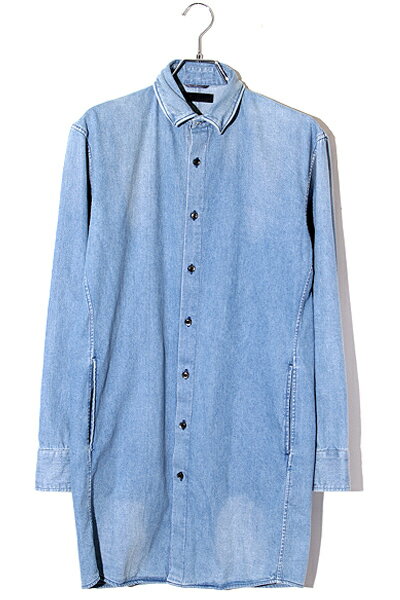 【中古】junhashimoto ジュンハシモト SIZE:2 DENIM SHOP COAT デニムショップコート ICEBLUE アイスブ..